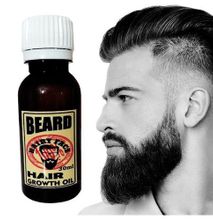 Hairy Face Fast Beard & Hair Growth Oil - Softens Stregthens
